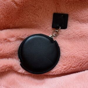 Jacquemus Black Leather Coin Pouch